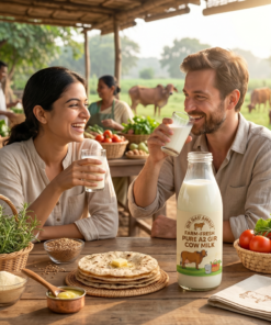 Alternative view of Gir Gau Amrut Farm-Fresh Pure A2 Gir Cow Milk