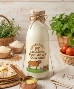 Gir Gau Amrut Farm-Fresh Pure A2 Gir Cow Milk
